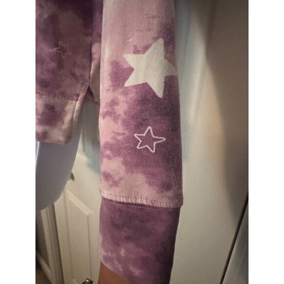 Wildfox purple tie dye star sweatshirt size large - Picture 9 of 11